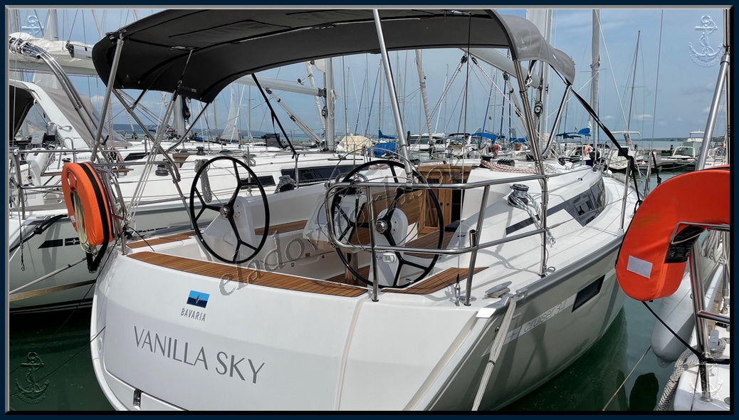 Eladó Bavaria Cruiser 34 vitorlás a Balatonon https://eladovitorlasok.hu