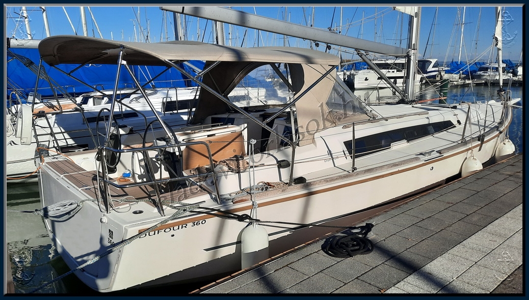 Eladó Dufour 360 GL vitorlás a Balatonon https://eladovitorlasok.hu