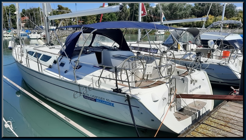 Eladó Jeanneau Sun Odyssey 43 vitorlás a Balatonon https://eladovitorlasok.hu